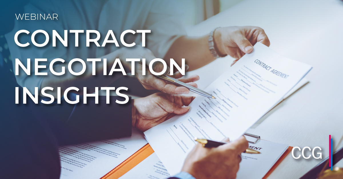 Contract Negotiations Insights CCG Insights